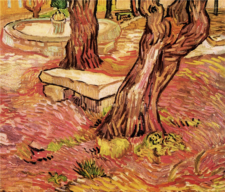 The Stone Bench In The Garden Of Saint-Paul Hospital